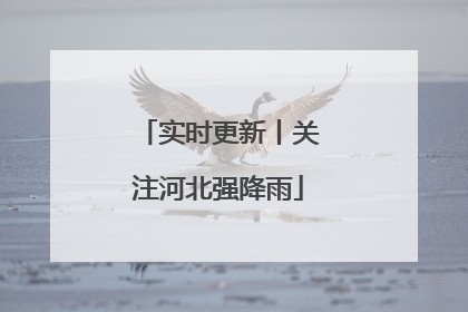 实时更新丨关注河北强降雨