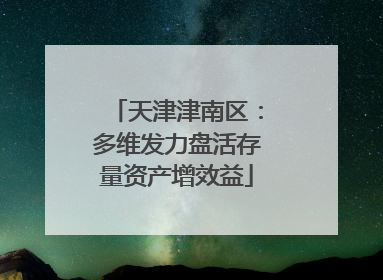 天津津南区：多维发力盘活存量资产增效益