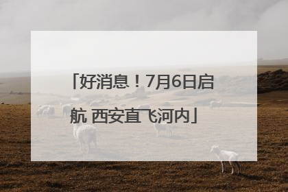 好消息！7月6日启航 西安直飞河内