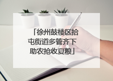 徐州鼓楼区拾屯街道多管齐下助农抢收夏粮