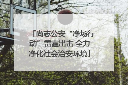 尚志公安“净场行动”雷霆出击 全力净化社会治安环境