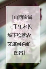 山西岢岚：千年宋长城下绘就农文旅融合新图景