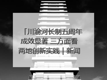川渝河长制五周年成效显著 三方面看两地创新实践｜新闻发布最前线