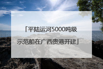 平陆运河5000吨级示范船在广西贵港开建