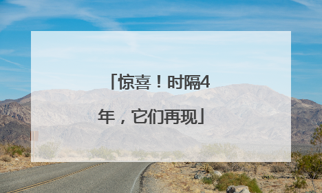 惊喜！时隔4年，它们再现
