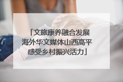 文旅康养融合发展 海外华文媒体山西高平感受乡村振兴活力