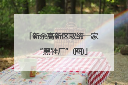 新余高新区取缔一家“黑鞋厂”(图)