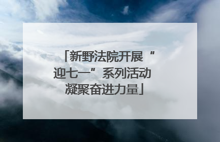 新野法院开展“迎七一”系列活动 凝聚奋进力量