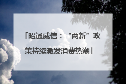 昭通威信：“两新”政策持续激发消费热潮