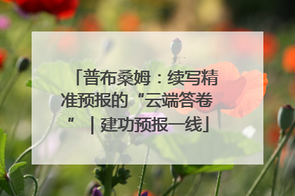 普布桑姆：续写精准预报的“云端答卷”｜建功预报一线