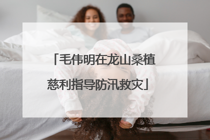 毛伟明在龙山桑植慈利指导防汛救灾