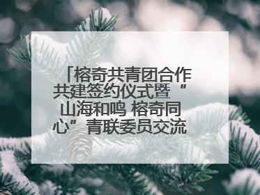 榕奇共青团合作共建签约仪式暨“山海和鸣 榕奇同心”青联委员交流交往交融活动在福州举行