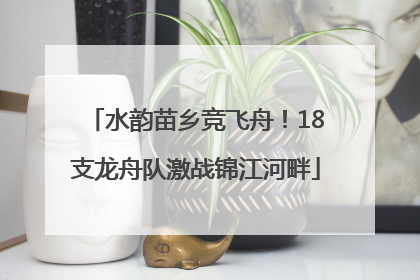 水韵苗乡竞飞舟！18支龙舟队激战锦江河畔
