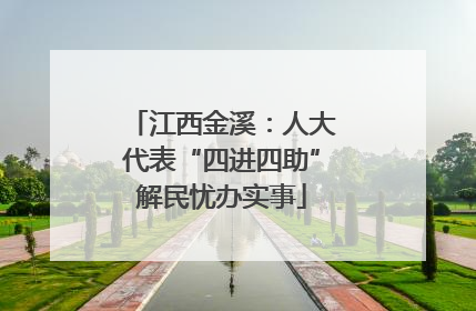 江西金溪：人大代表“四进四助”解民忧办实事