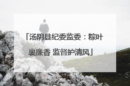 汤阴县纪委监委：粽叶裹廉香 监督护清风