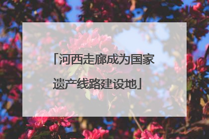 河西走廊成为国家遗产线路建设地