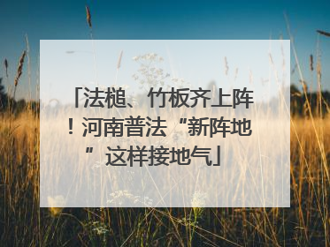 法槌、竹板齐上阵！河南普法“新阵地”这样接地气