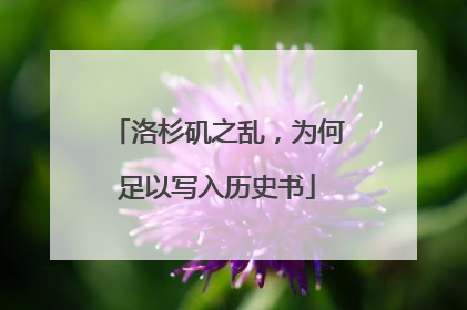 洛杉矶之乱，为何足以写入历史书