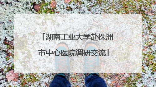 湖南工业大学赴株洲市中心医院调研交流