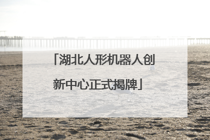 湖北人形机器人创新中心正式揭牌