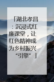 湖北孝昌：沉浸式红廉课堂，让红色精神成为乡村振兴“引擎”