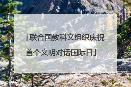 联合国教科文组织庆祝首个文明对话国际日
