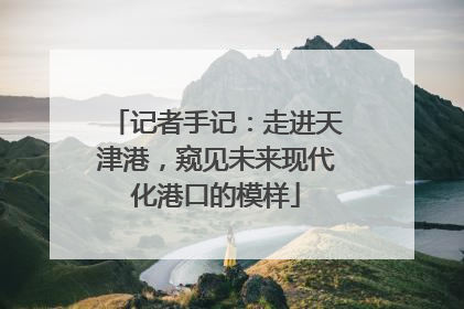 记者手记：走进天津港，窥见未来现代化港口的模样
