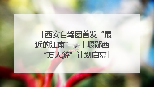 西安自驾团首发“最近的江南”，十堰郧西“万人游”计划启幕