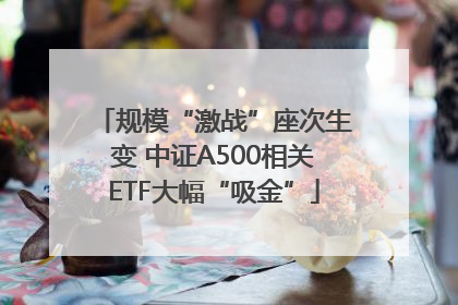 规模“激战”座次生变 中证A500相关ETF大幅“吸金”