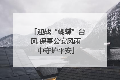 迎战“蝴蝶”台风 保亭公安风雨中守护平安