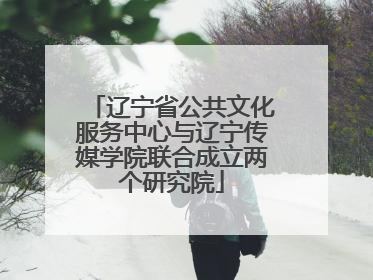 辽宁省公共文化服务中心与辽宁传媒学院联合成立两个研究院
