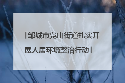 邹城市凫山街道扎实开展人居环境整治行动