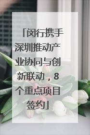 闵行携手深圳推动产业协同与创新联动，8个重点项目签约