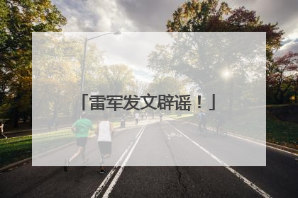 雷军发文辟谣！