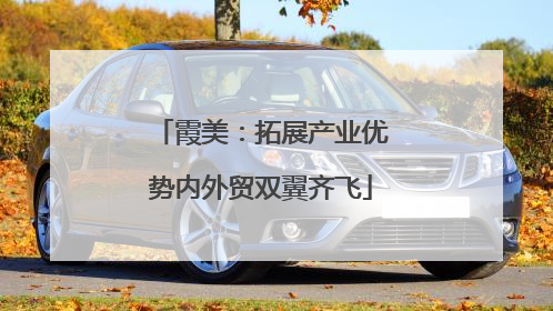 霞美：拓展产业优势内外贸双翼齐飞
