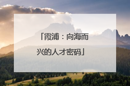 霞浦：向海而兴的人才密码