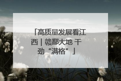 高质量发展看江西｜赣鄱大地 干劲“满格”