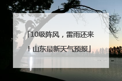 10级阵风，雷雨还来！山东最新天气预报
