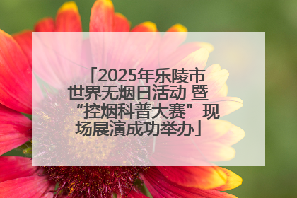 2025年乐陵市世界无烟日活动 暨“控烟科普大赛”现场展演成功举办