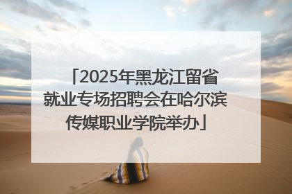 2025年黑龙江留省就业专场招聘会在哈尔滨传媒职业学院举办