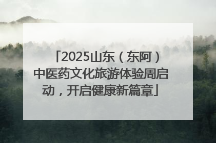 2025山东（东阿）中医药文化旅游体验周启动，开启健康新篇章