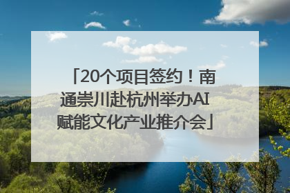 20个项目签约！南通崇川赴杭州举办AI赋能文化产业推介会