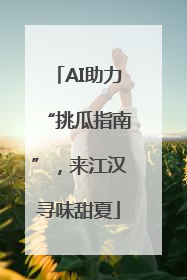 AI助力“挑瓜指南”，来江汉寻味甜夏