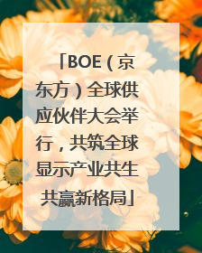 BOE（京东方）全球供应伙伴大会举行，共筑全球显示产业共生共赢新格局